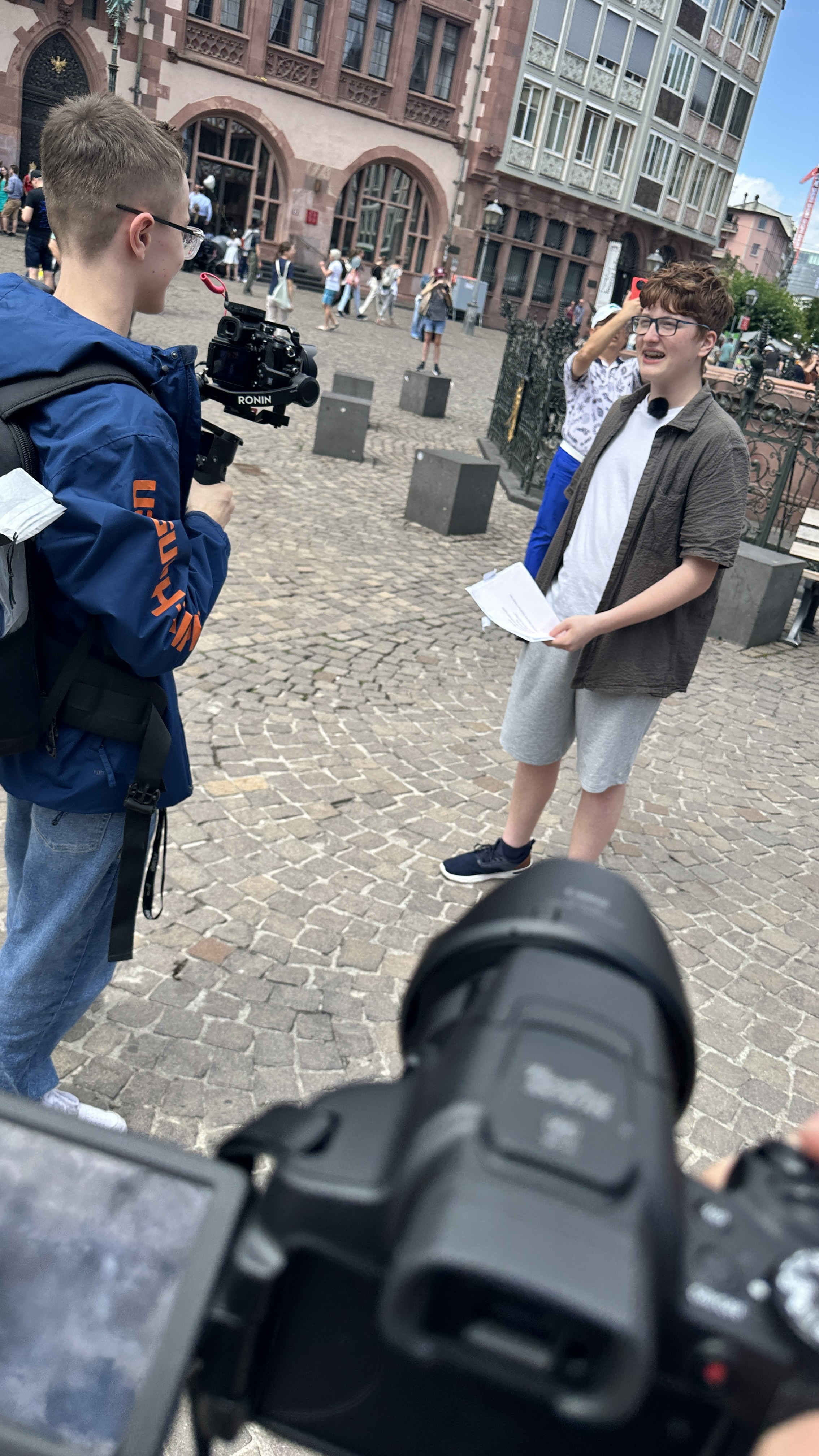 Aaron beim Moderieren