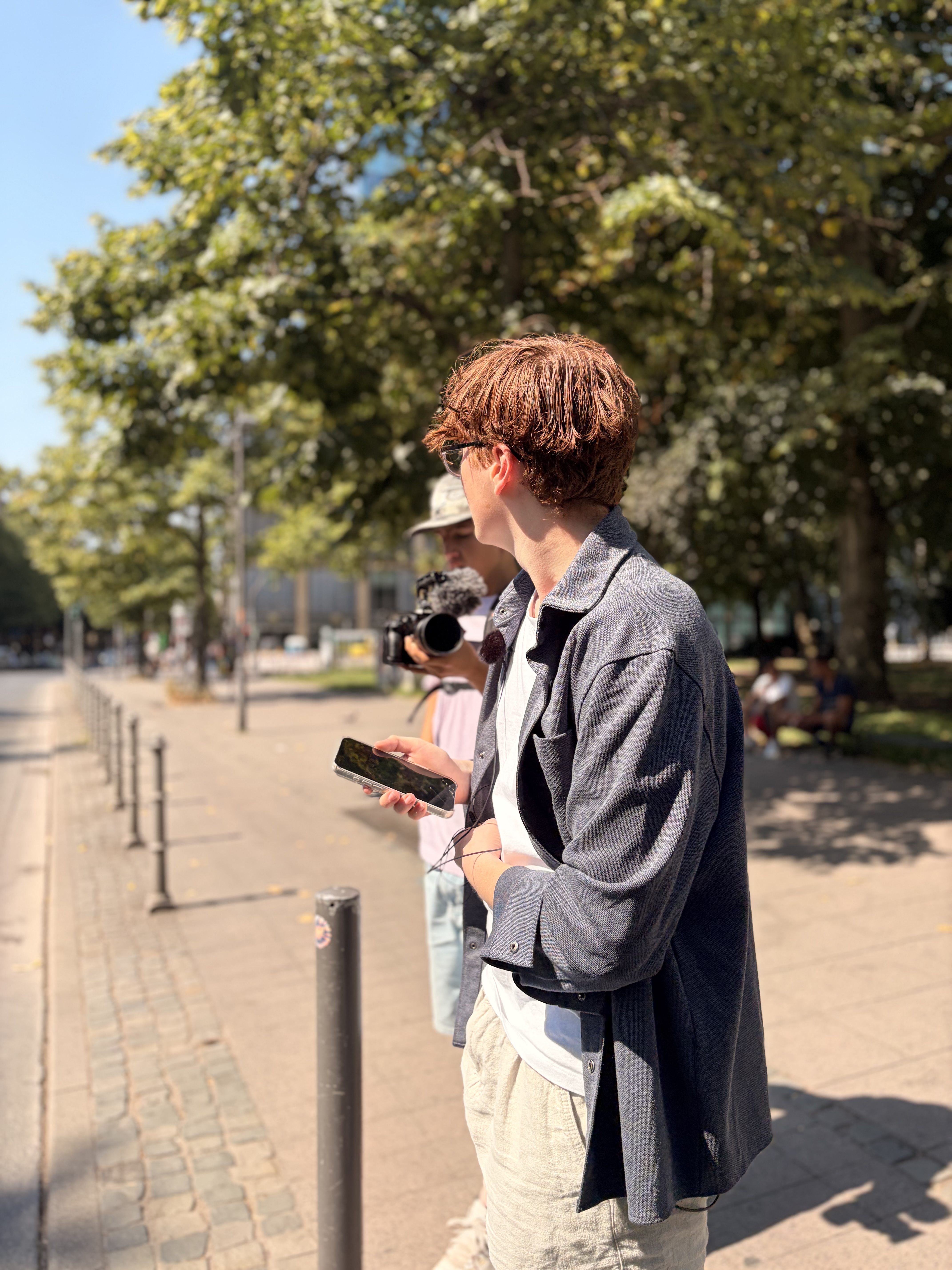 Aaron beim Moderieren